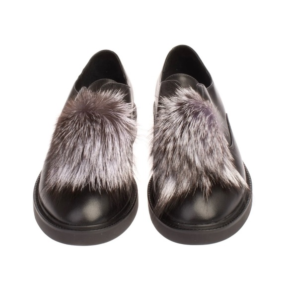 Emanuelle Vee Leather Loafter Shoes 37/7 - Picture 2 of 11